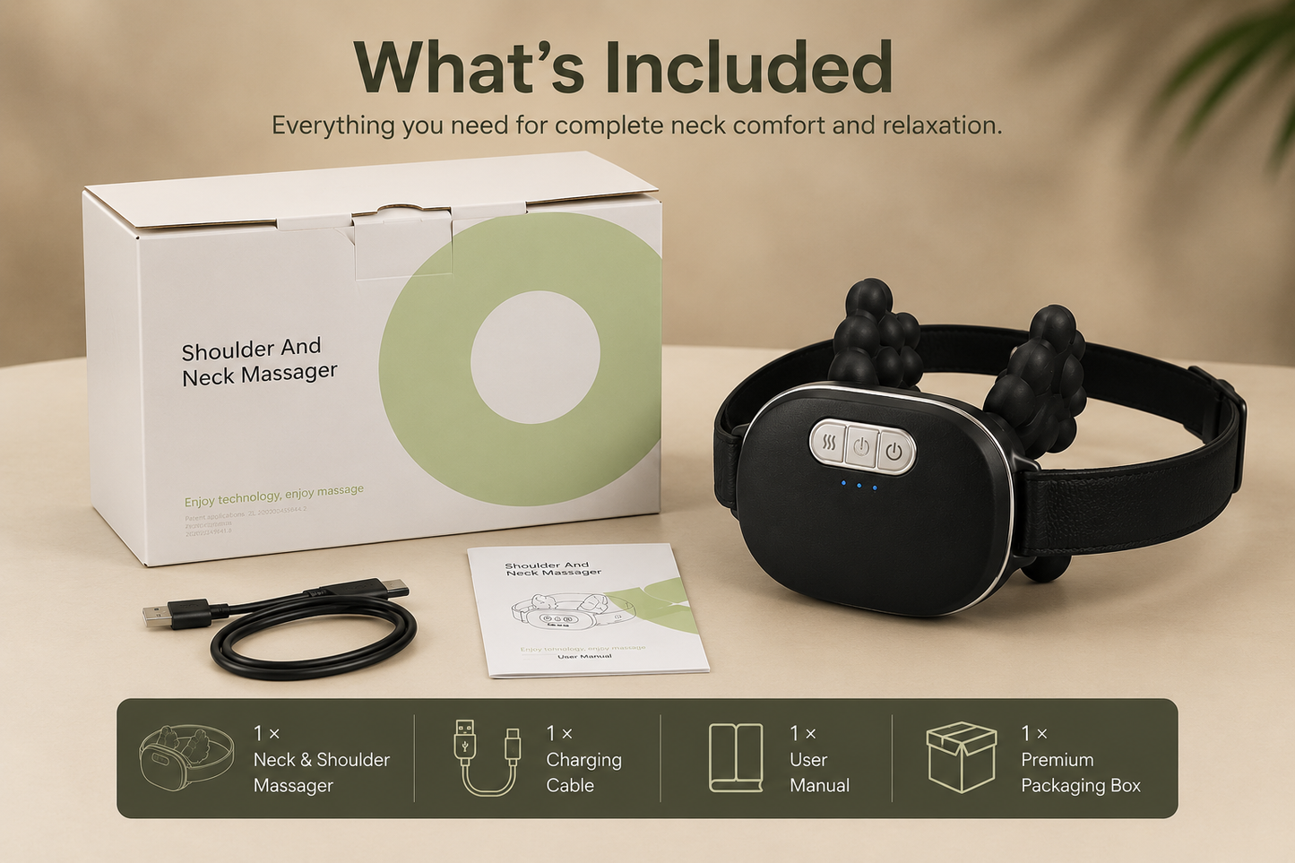 Relievo™ Deep Tissue Neck & Shoulder Massager