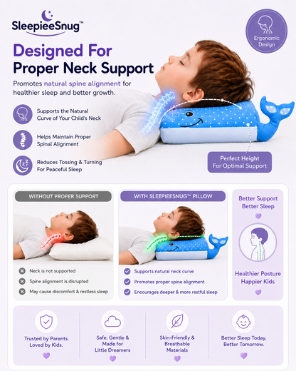 SleepieeSnug™ Memory Foam Comfort Pillow